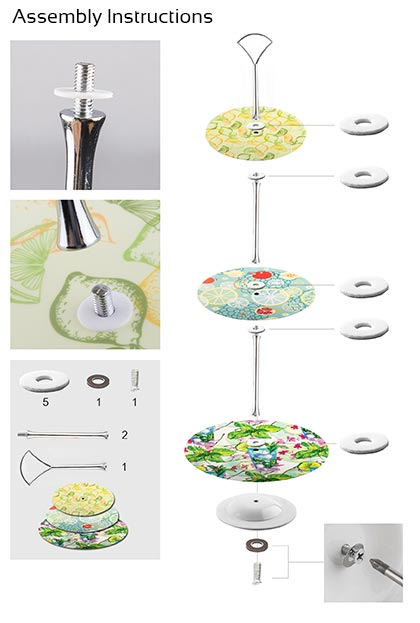 Cake Stand Assembly Instructions