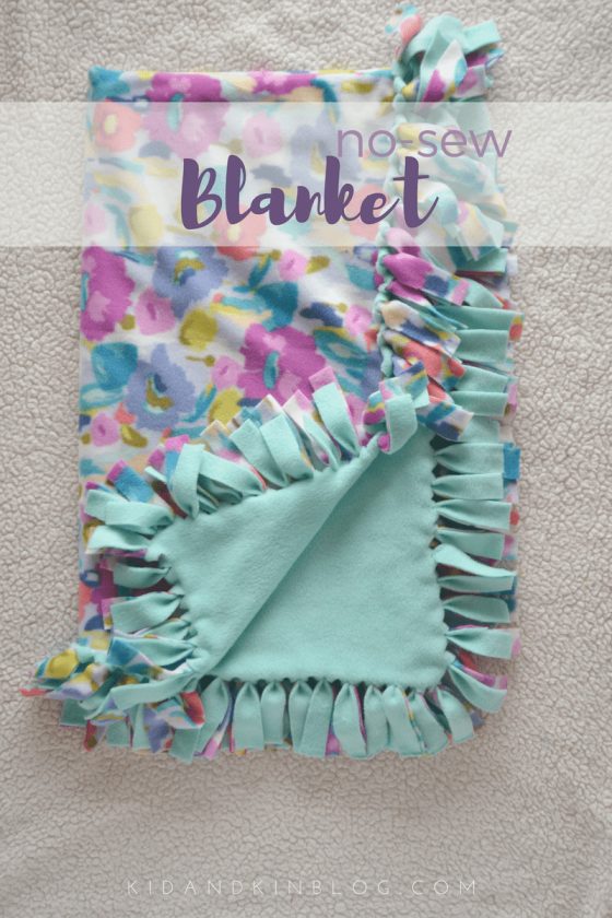 How to Make an Easy No-Sew Tie Fleece Blanket - FeltMagnet