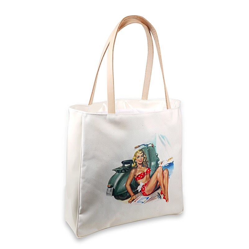 Beach Tote Bags: Beach Canvas Tote Bags With Long Handles