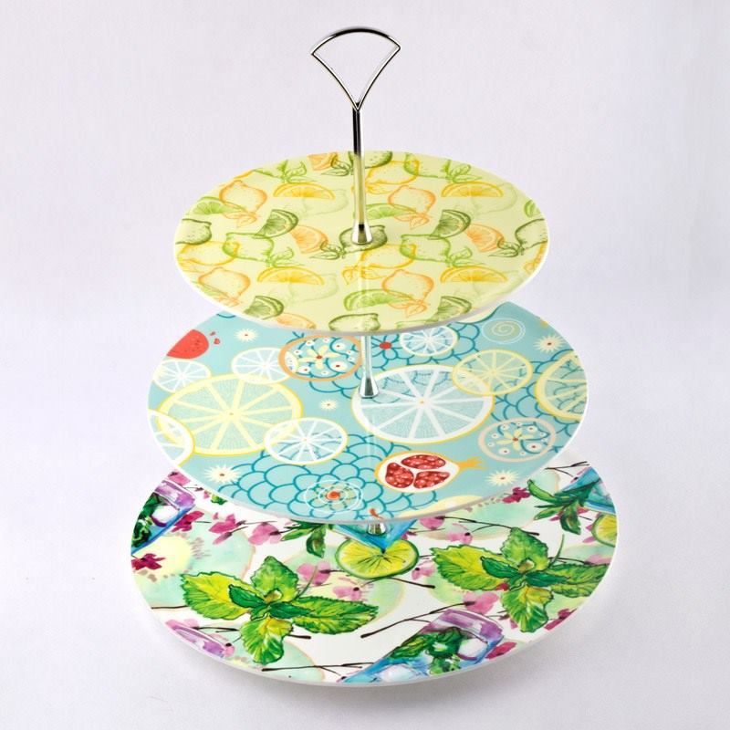 Top plate and Holder Personalized Cake Stand